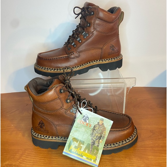 Rocky Other - Rocky 2984 Size 9 Wide Work Boot Western Cruiser Brown Leather Chukka NWT in Box
